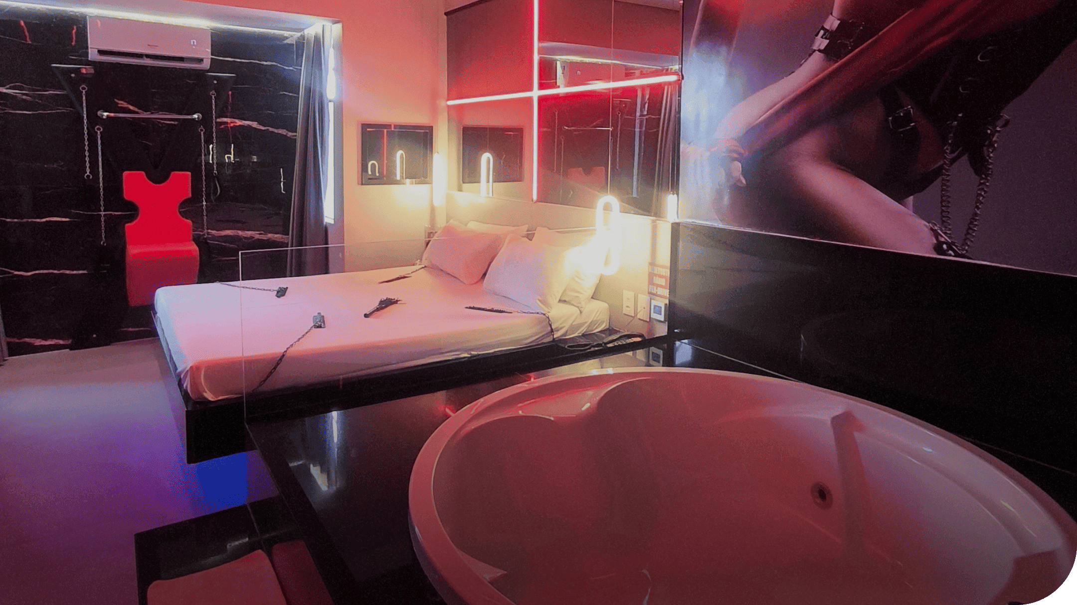 imagem de suíte com hidro